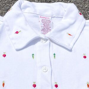 Vegetables Grown With Love Y2K 2004  Gymboree L/S Button Up Shirt Youth Size (3)